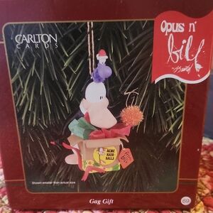 Carlton Cards Opus n' Bill Gag Gift Ornament New
